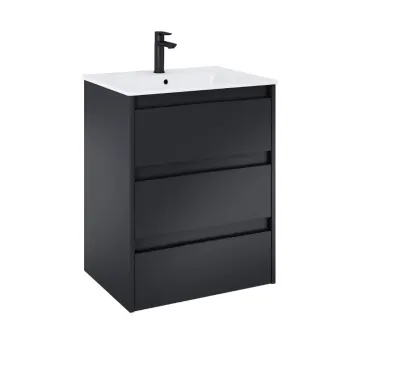 Шафка з умивальником Alpine Unik 600 Black matt A852015532 Roca