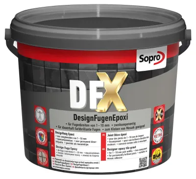 Епоксидна фуга Sopro DFX 1208 бетонно-сірий №14 (3 кг)