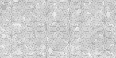 Плитка стінова GL2151 Gloria Сірий Flowers Сатин 300x600 Golden Tile