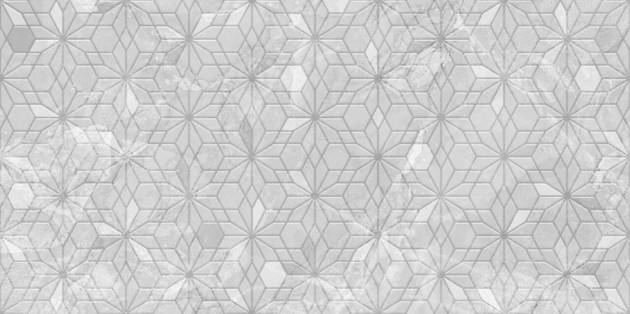 Плитка стінова GL2151 Gloria Сірий Flowers Сатин 300x600 Golden Tile