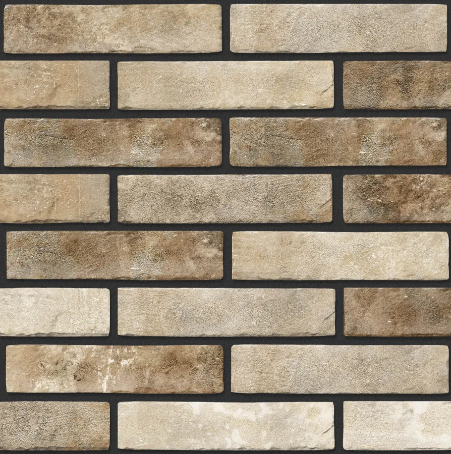 Плитка стінова KB1010 Klinker Brick Бежевий Slim 60x250x6 Golden Tile
