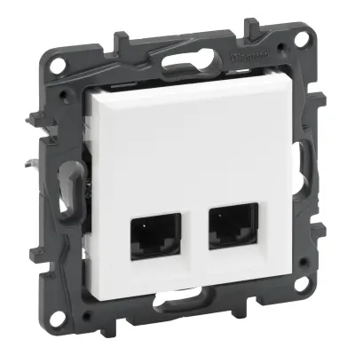 Розетка інформаційна 2xRJ45 CAT5e UTP Niloe Step 863160 Legrand