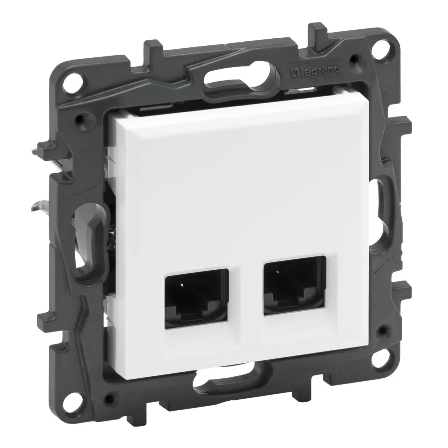 Розетка інформаційна 2xRJ45 CAT5e UTP Niloe Step 863160 Legrand