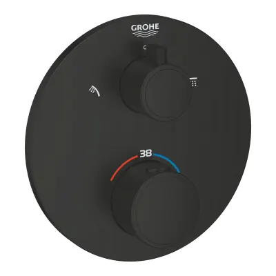 Змішувач для душу Grohtherm 1022082430 Black matt Grohe