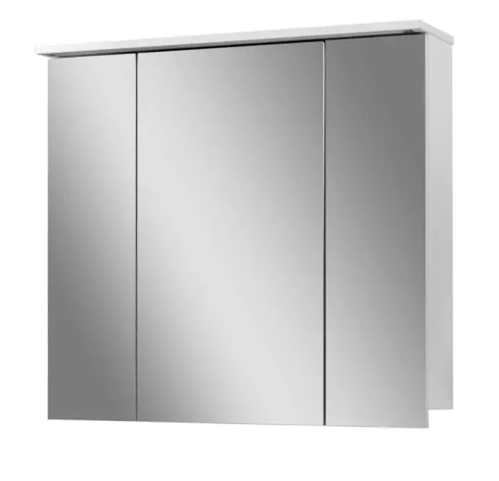 Шафка-дзеркало Базис 800 ШН-0580 LED білий D-Line