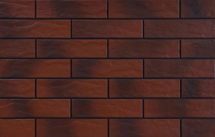 Плитка фасадна з відтінком Burgund RUST 65x245x6,5 Cerrad
