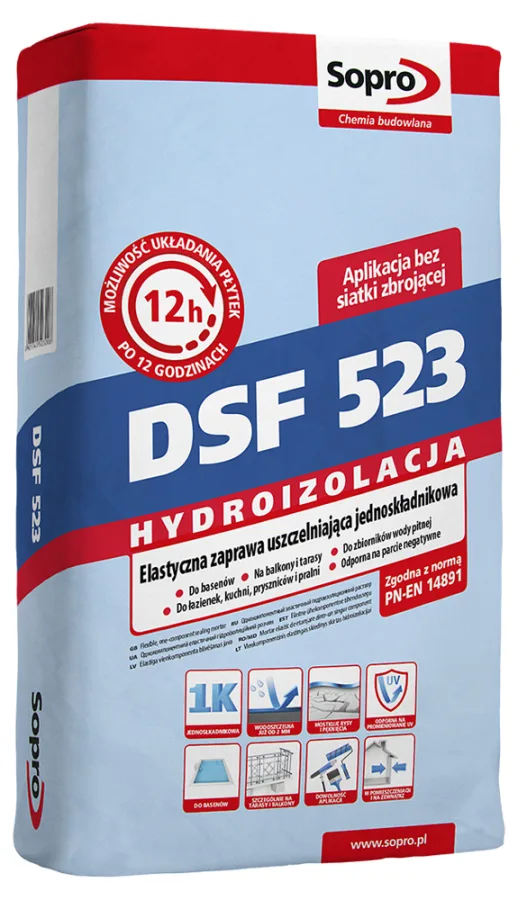 Гідроізоляційна суміш Sopro DSF 523 (20 кг)