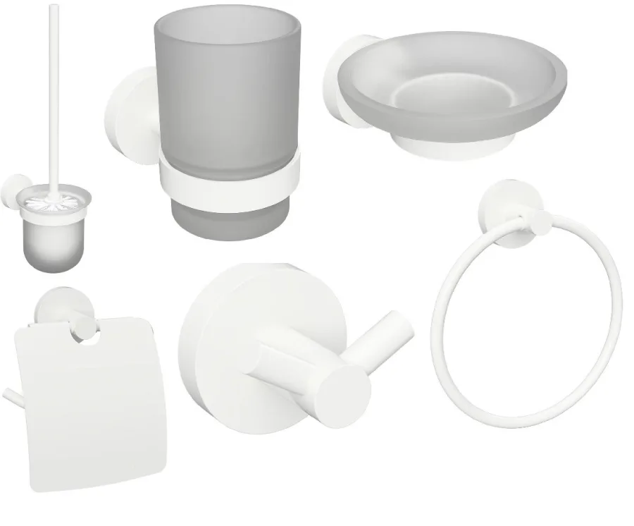 Набір аксесуарів 6 в 1 White 204604 Bemeta