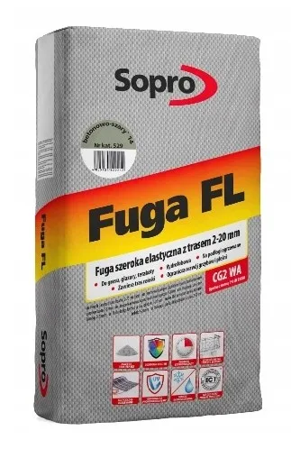 Затирка для швів Sopro FL 529 бетонно-сіра №14 (25 кг)