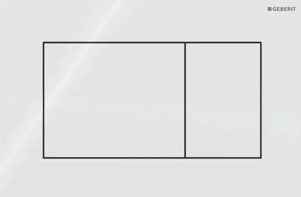 Кнопка зливу Sigma 01 Square 115.660.11.1 білий Geberit