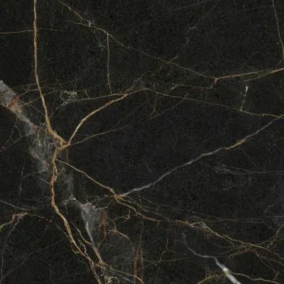 Плитка керамогранітна MPС580 Marmo Perlanera Чорний RECT 600x600x8 Golden Tile