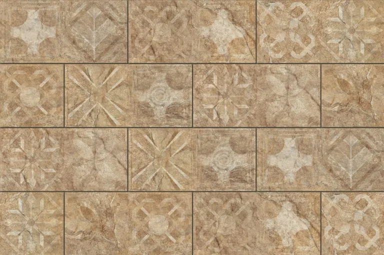 Плитка фасадна Torstone Brown Decor 148x300x9 Cerrad
