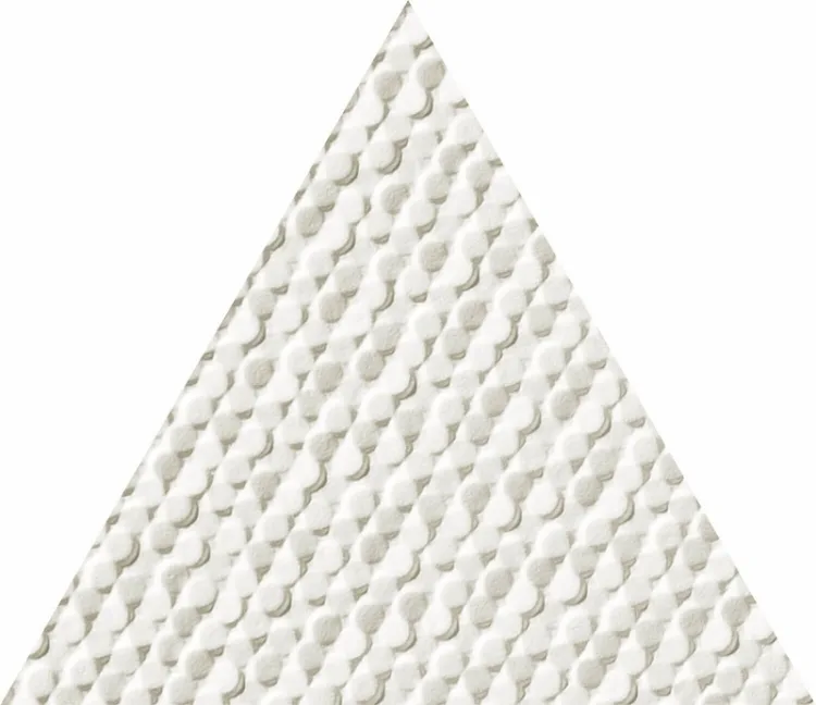 Плитка стінова Scarlet White Tri STR 139x160x10 Tubadzin