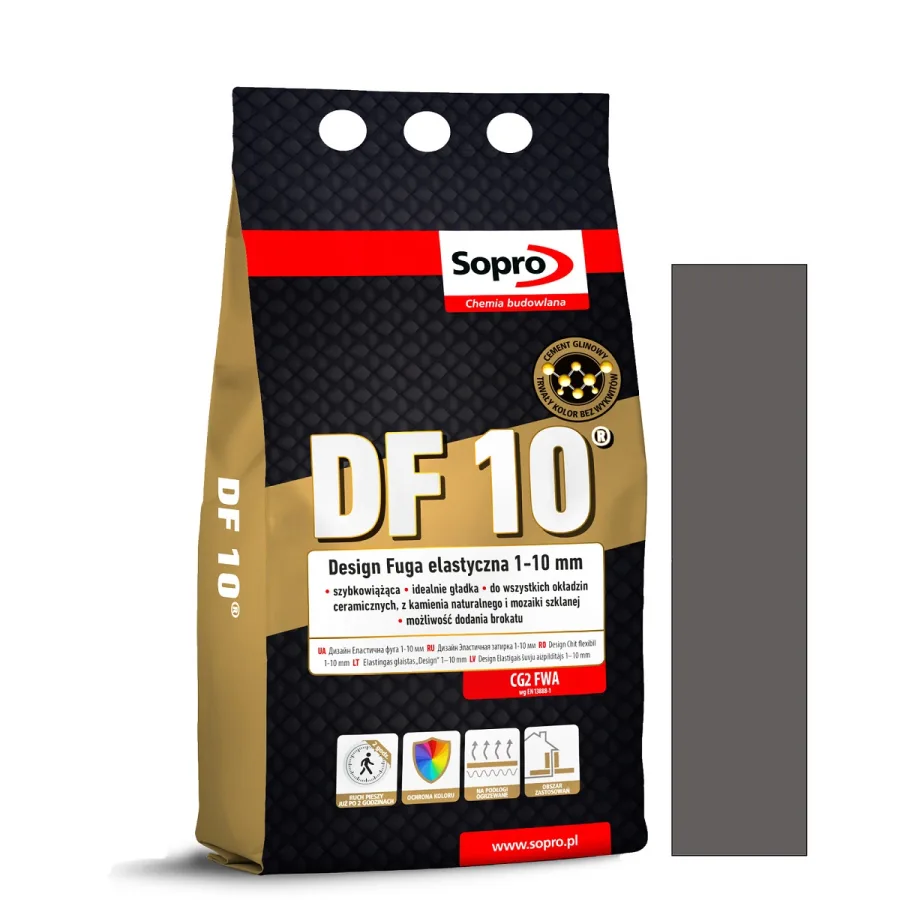 Затирка для швів Sopro DF 10 1080A темно-сіра №70 (4 кг)