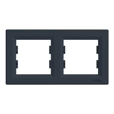 Рамка 2-місна горизонтальна Антрацит ASFORA (EPH5800271), Schneider Electric