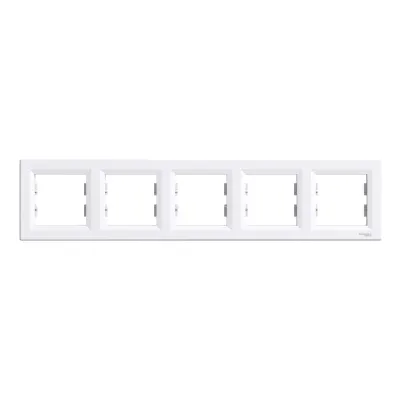 Рамка 5-місна горизонтальна Білий ASFORA (EPH5800521), Schneider Electric