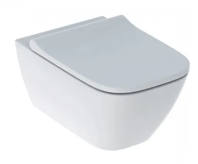 Унітаз підвісний з кришкою Smyle Square Rimfree 500.683.00.2 Geberit