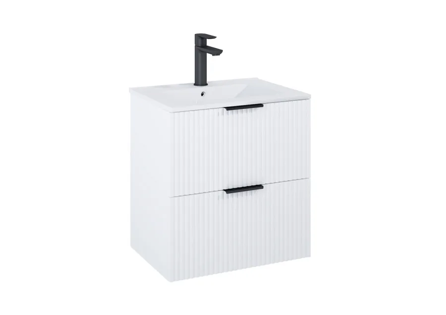 Шафка з умивальником Reef 600 White matt A857954529+A3272A3000 Roca