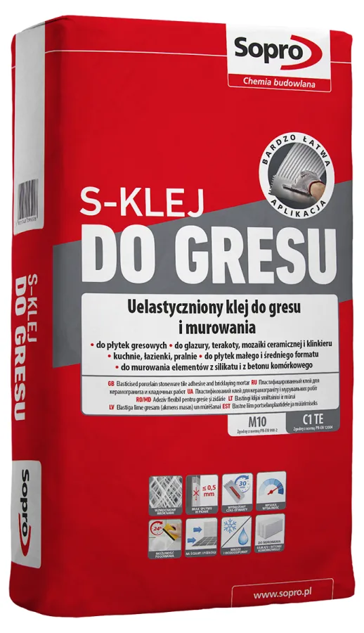 Клей для плитки Sopro S-KLEJ 295 (22,5 кг)