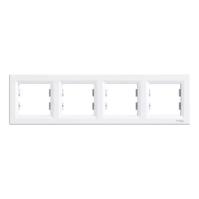 Рамка 4-місна горизонтальна Білий ASFORA (EPH5800421), Schneider Electric
