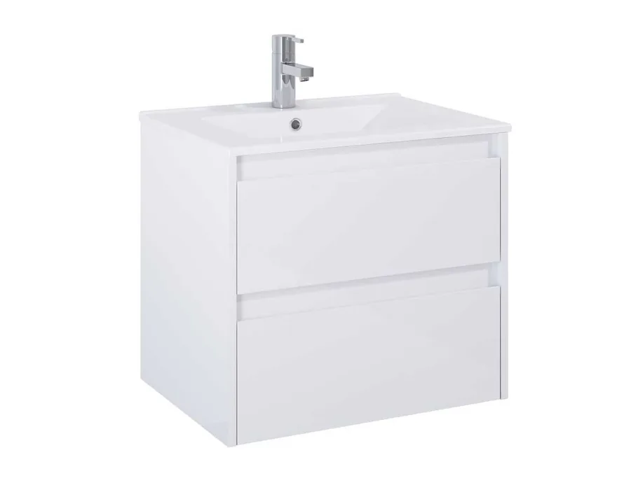 Шафка з умивальником Claudia 600 White matt A857794529+A3272A3000 Roca