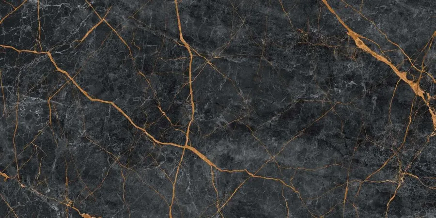 Плитка керамогранітна MOС980 Mountain Stone Чорний RECT 600x1200x8 Golden Tile