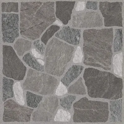 Плитка керамогранітна 2F2800 Cortile Сірий 400x400x7 Golden Tile