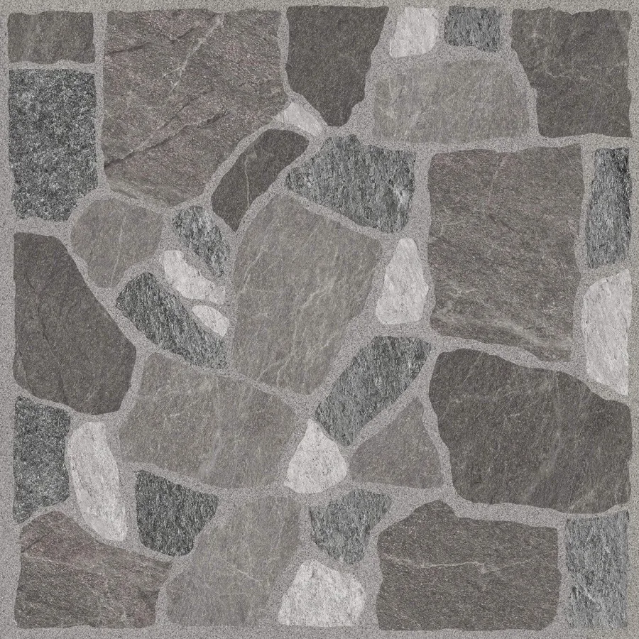 Плитка керамогранітна 2F2800 Cortile Сірий 400x400x7 Golden Tile