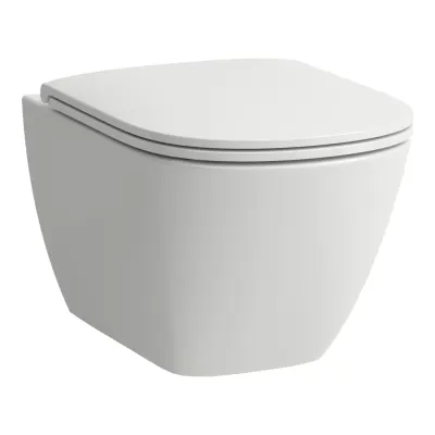 Унітаз підвісний LUA Rimless Silent Flush 52 см з кришкою soft-close H8660820000001 LAUFEN