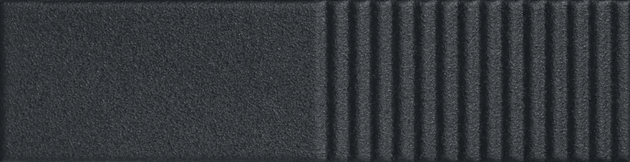 Плитка стінова Groove Graphite 2 SUGAR STR 78x298 Tubadzin
