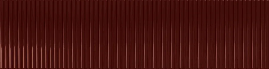 Плитка стінова Groove Burgundy 1 GLOSS STR 78x298 Tubadzin