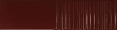 Плитка стінова Groove Burgundy 2 GLOSS STR 78x298 Tubadzin