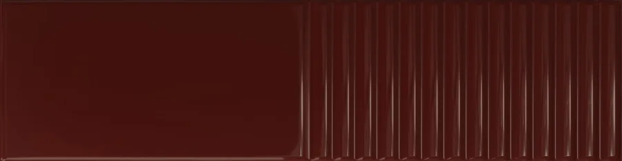 Плитка стінова Groove Burgundy 2 GLOSS STR 78x298 Tubadzin