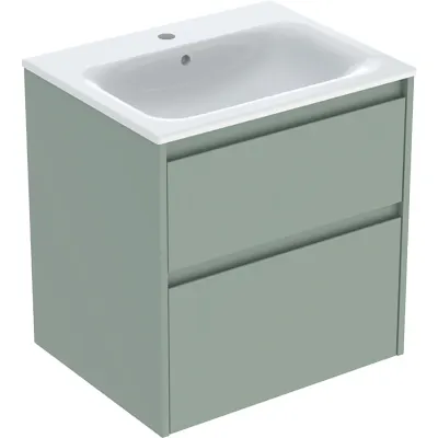 Шафка з умивальником 60 Selnova Square Slim rim 504.138.IK.1 Geberit