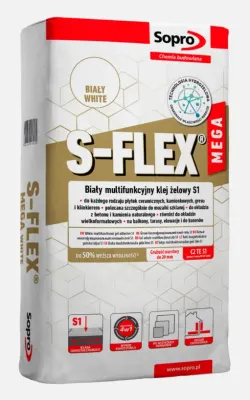 Клей для плитки Sopro S-Flex Mega White 213 (22,5 кг)