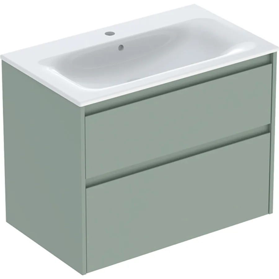 Шафка з умивальником 80 Selnova Square Slim rim 504.139.IK.1 Geberit