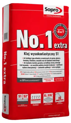 Клей для плитки Sopro №1 400 extra (22,5 кг)