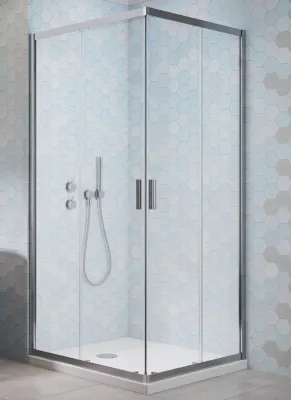 Комплект душова кабіна Alienta C 90х90 піддон Tinos C Compact сифон PB50T RADAWAY
