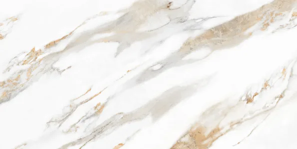 Плитка керамогранітна Calacatta Gold Сірий 600x1200x8 Intercerama