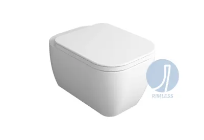 Унітаз підвісний Henges з кришкою soft-close HE18-F85-HE004 Glossy white SIMAS