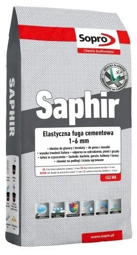Затирка для швів Sopro Saphir 9513 манхеттен №77 (3 кг)