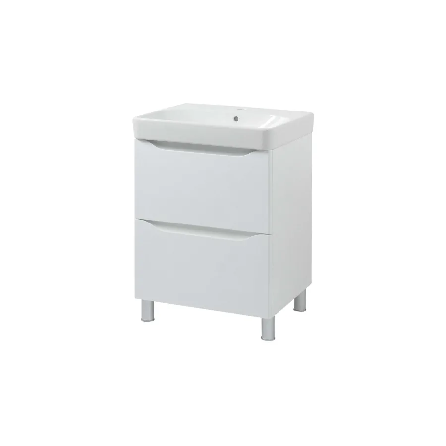 Шафка з умивальником 60 Smile Square White matt SM-60 НБ+500.229.01.1 Air-Line