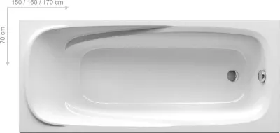Ванна прямокутна VANDA II 170x70, RAVAK