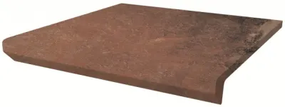 Сходинка з капіносом пряма Scandiano Rosso 30x33 Ceramika Paradyz